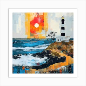 Contemporary Lighthouse 2 Art Print