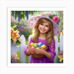 Easter Girl 20 Art Print