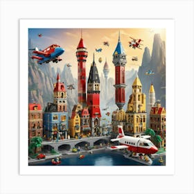 Lego City Art Print