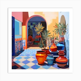 TerMoroccan Pots and Archway Art Print