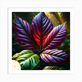 Mahogany leaf Art Print