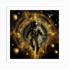 Astronaut In Space 1 Art Print