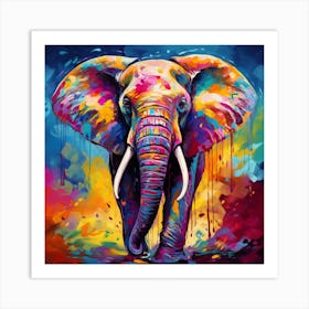 Elephant Painting 6 Art Print