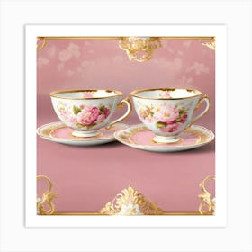 Imagine A Pattern Of 2 Pretty Pink Art Print