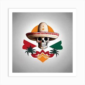 Mexican Skull 85 Art Print