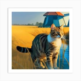 Creative Feline Cat Artwork 12 Art Print