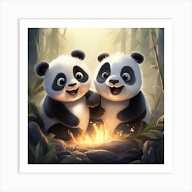 Pandamonium 1 Art Print