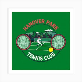 Hanover Park Tennis Club Logo Art Print