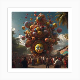 City Of Balloons Art Print