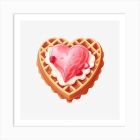Waffle Heart 4 Art Print