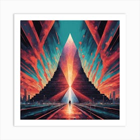 Pyramids, A Nft Art Piece art print Art Print