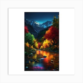 Autumn River 4 Art Print