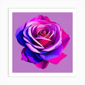 Purple Rose 2 Art Print