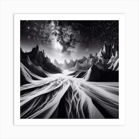 'Alien Landscape' 1 Art Print