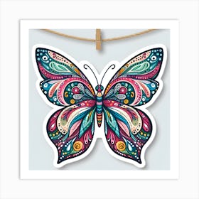 Butterfly Sticker Art Print