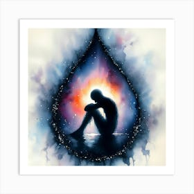 Person In A Teardrop Art Print