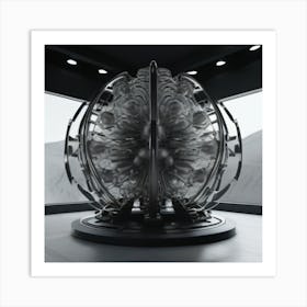 Futuristic Sculpture 1 Art Print