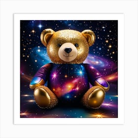 Teddy Bear In Space 18 Art Print