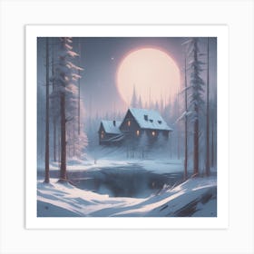 House In The Woods 1 Art Print