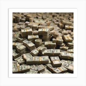 Pile Of Money Art Print