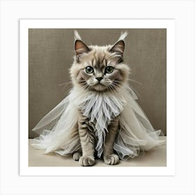 Cat In A Tutu Art Print