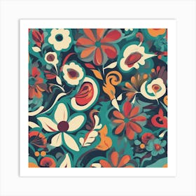 Floral Pattern 6 Art Print