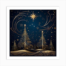 Elegant Christmas Design Series009 Art Print