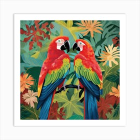 Bird In Nature Macaw 3 Art Print