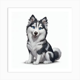 Husky Dog 5 Art Print