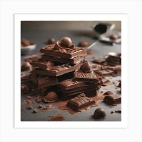 Pieces of Chocolate Art Print