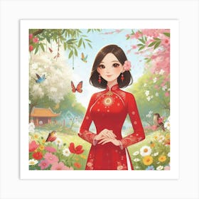 Chinese Girl 5 Art Print