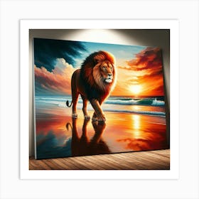 I lion drawing Art Print