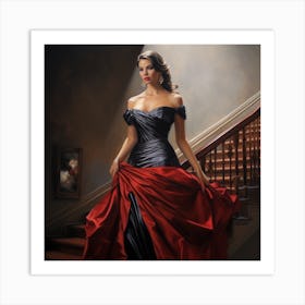 Lady In Black Art Print