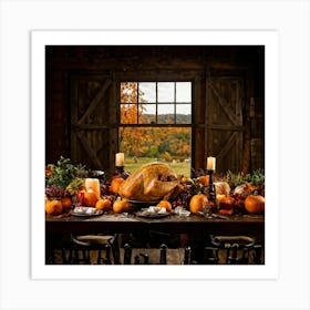 Thanksgiving Table 2 Art Print