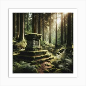 Mossy Forest 1 Art Print