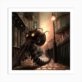 Steampunk Octopus Art Print