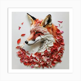 Foxy Flower Art Print