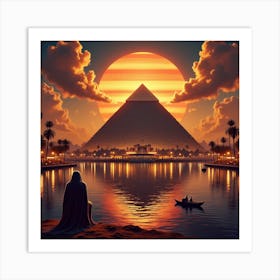 Egyptian Sunset 1 Art Print