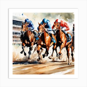 Horse Race 27 Art Print