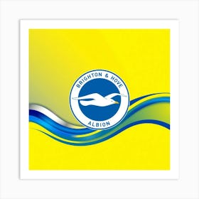 Brighton and Hove Albion Logo Wall Art 16 Art Print