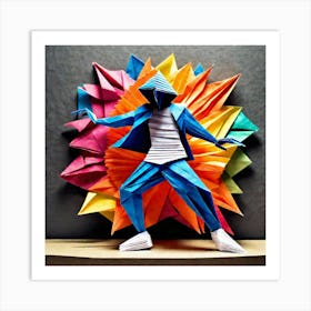 Origami Dancer 77 Art Print