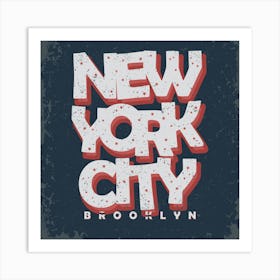 New York City Brooklyn Art Print