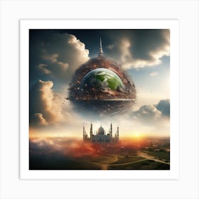 Earth In Space 46 Art Print