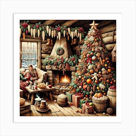 Family Christmas Art Print