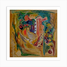 Abstract Vibrant Wall Art, Great Canyon  Art Print