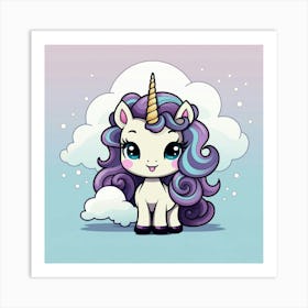 Cute Unicorn 308 Art Print