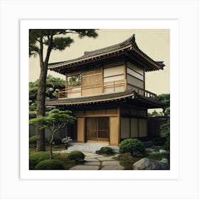 Japanese House Art Print 11 Art Print