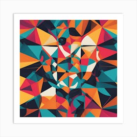 Geometric Abstract Painting Art Print