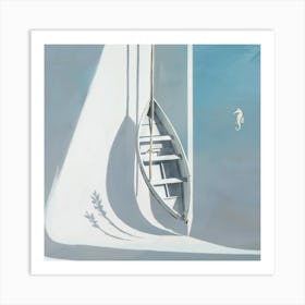 Boat On A Rope 1 Art Print