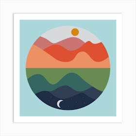 Mountains Art Print